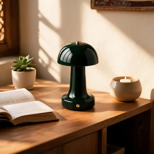 Metal_Modern_Mushroom_Glossy_Green_Cordless_Table_Lamp