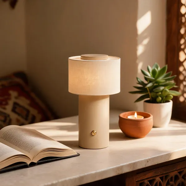Metal_Fabric_Modern_Cylindrical_Beige_Cordless_Table_Lamp