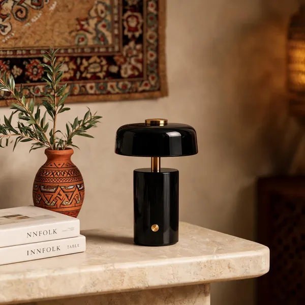 Metal_Modern_Dome_Glossy_Black_Gold_Cordless_Table_Lamp