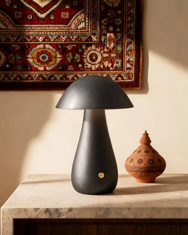 Metal_Modern_Matte_Black_Mushroom_Cordless_Table_Lamp