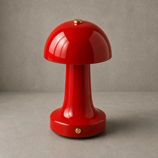 Metal_Modern_Mushroom_Glossy_Red_Cordless_Table_Lamp