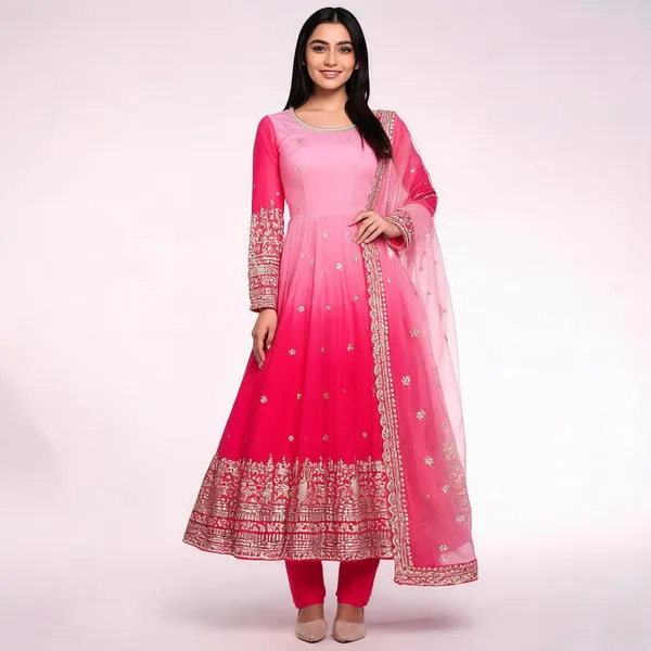 Pink_Georgette_Embroidered_Anarkali_Suit_Set_For_Women
