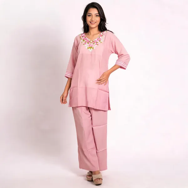 Pink_Silk_Straight_Embroidered_Kurta_Pant_Set_For_Women