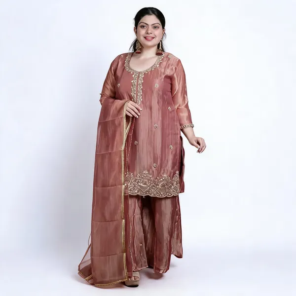 Mauve_Silk_Embroidered_Straight_Kurta_Set_For_Women