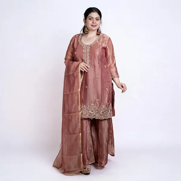 Mauve_Silk_Embroidered_Straight_Kurta_Set_For_Women
