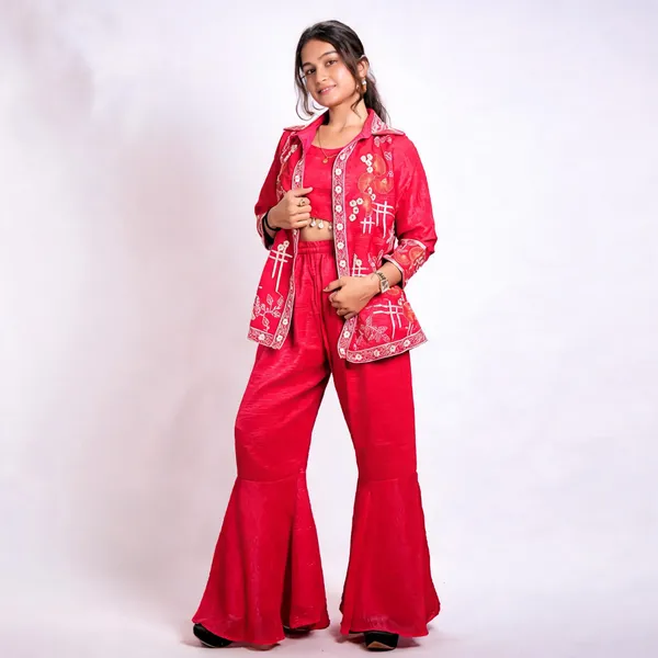 Red_Silk_Printed_Three_Piece_Ethnic_Set_For_Women