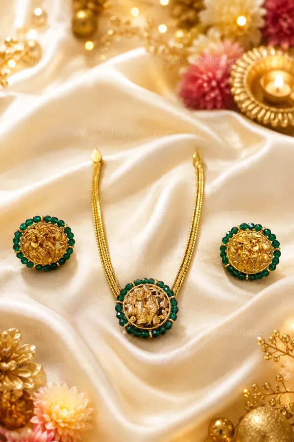 Meenakshi_Emerald_Choker_Set