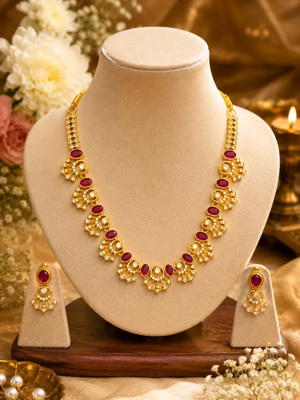 Mohini_Ruby_Neckless_Set