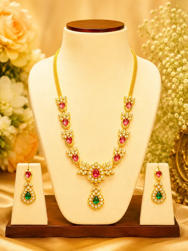 Ragini_Semi_Precious_Stones_Neckless_Set