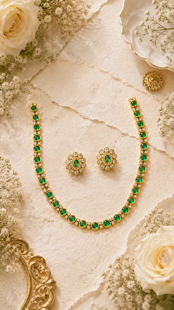 Anugya_Emerald_Necklace_Set