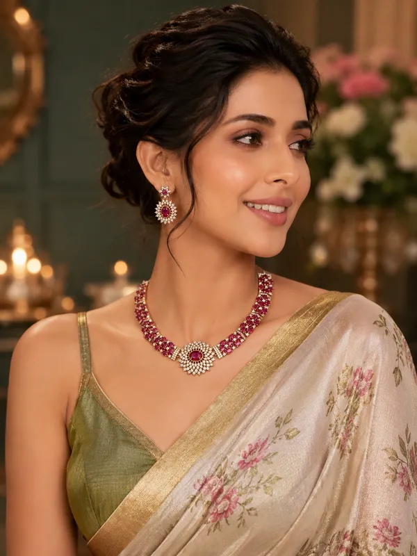 Rasiya_Ruby_Diamond_Neckless_Set