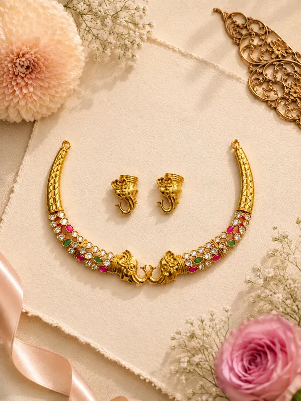 Elephanta_Gold_Neckless_Set