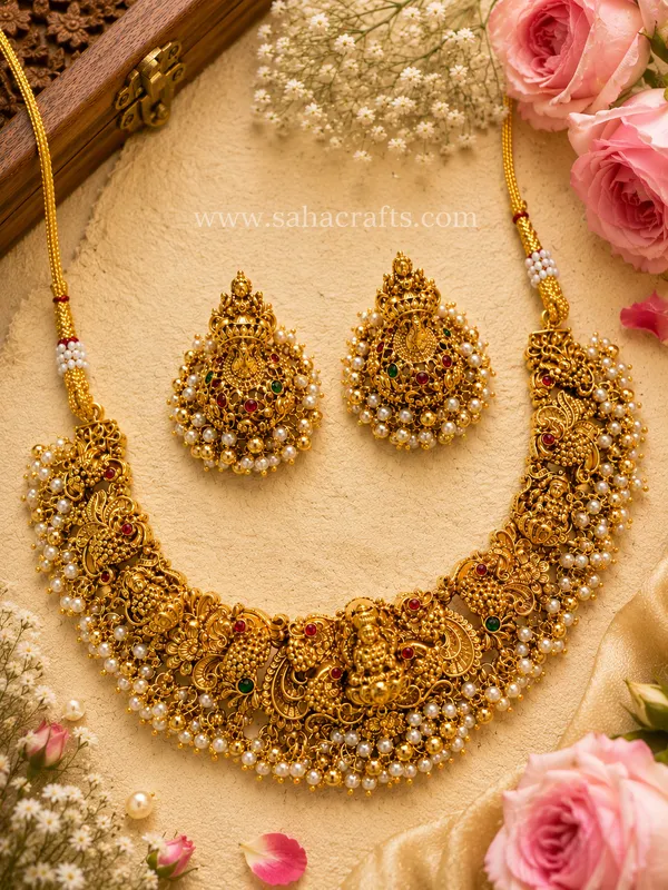 Bhagya_Lakhsmi_Gold_3D_Neckless_Set