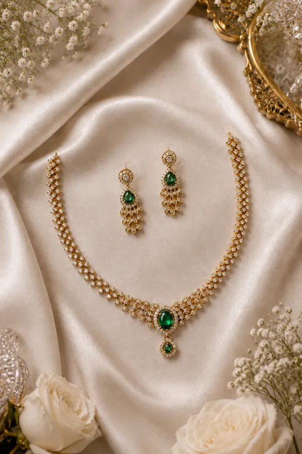 Esma_Emerald_Diamond_Necklace_Set