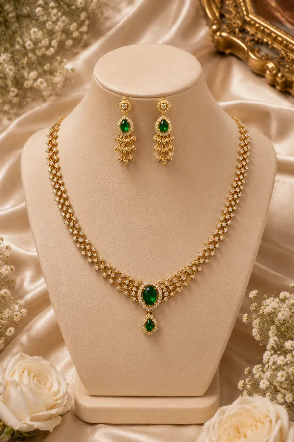 Esma_Emerald_Diamond_Necklace_Set