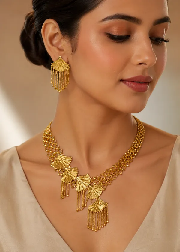 Jhumar_Gold_Necklace_Set