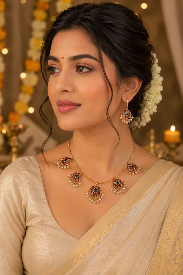 Sundari_Gold_And_Semi_Precious_Stones_Necklace_Set