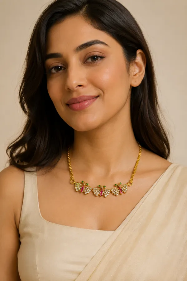 Teen_Titli_Choker_Earrings_Are_Not_Included