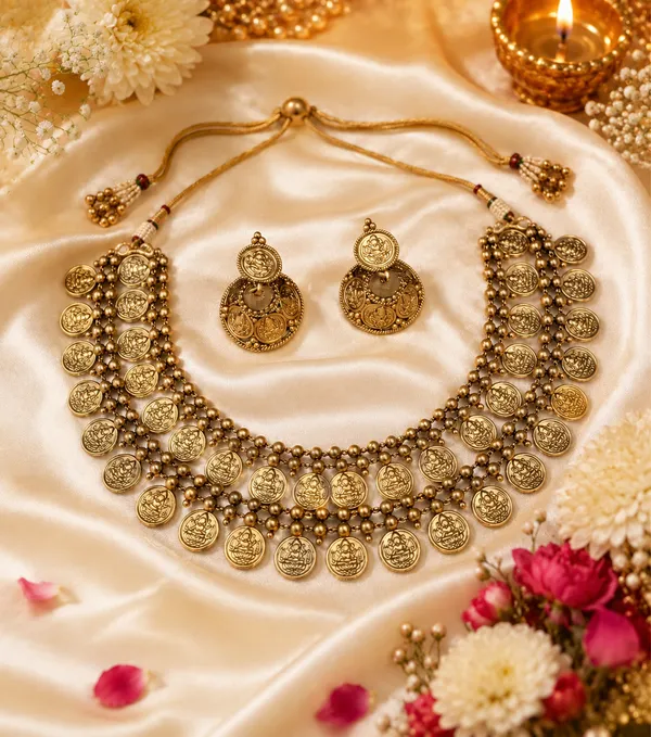 Priti_Gold_Neckless_Set