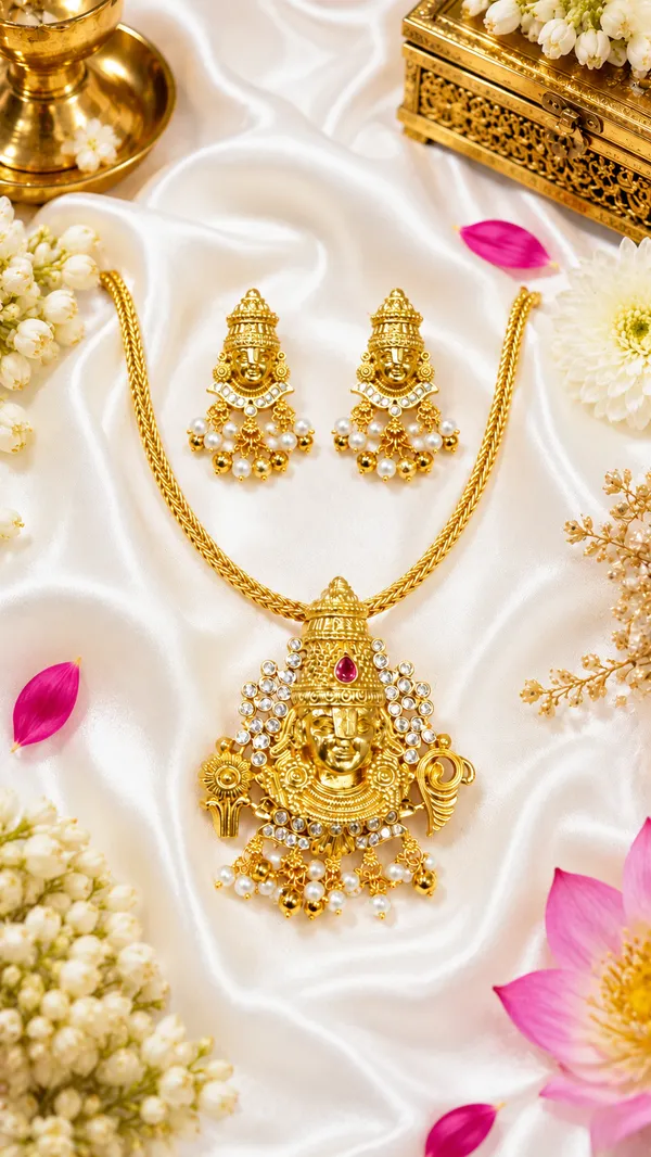 Tirumala_Balaji_Pendant_Set