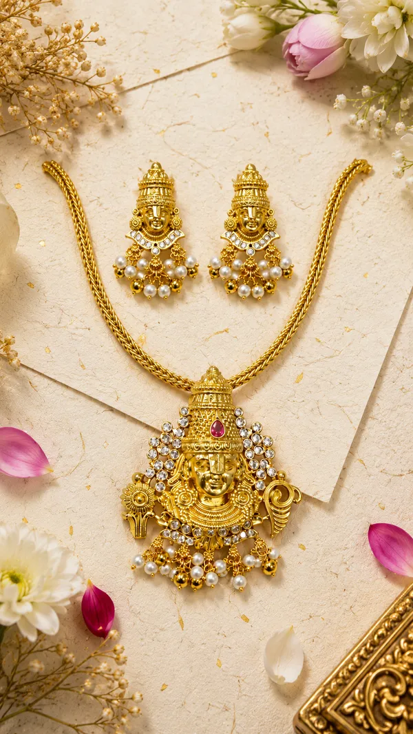 Tirumala_Balaji_Pendant_Set