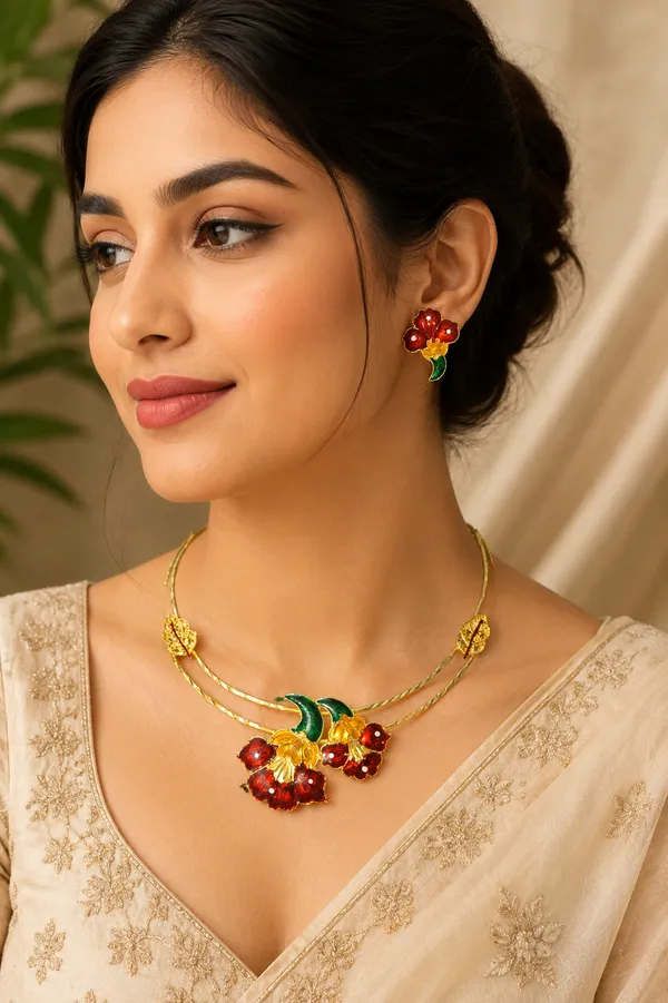 Floret_Gold_Necklace_Set