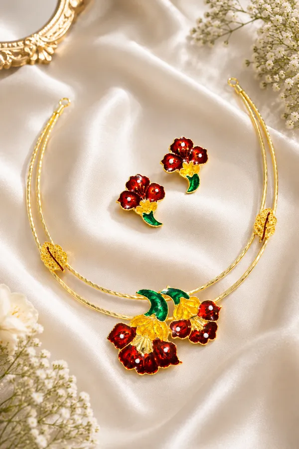 Floret_Gold_Necklace_Set