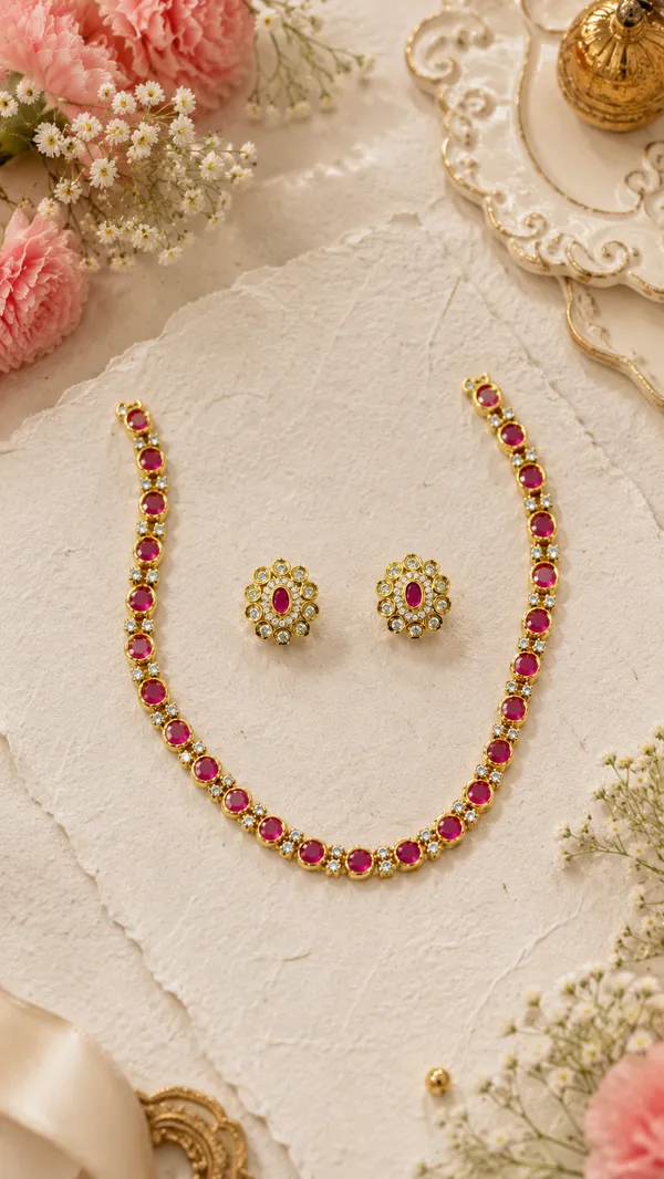 Anugya_Ruby_Necklace_Set