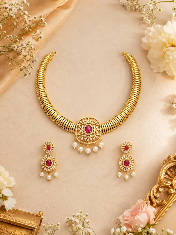 Daizii_Ruby_Hasli_Neckless_Set