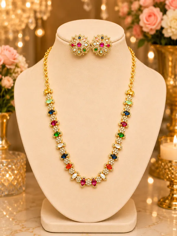Indrayani_Semi_Precious_Stones_Neckless_Set