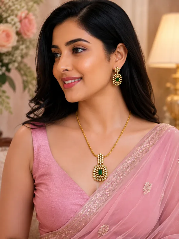 Zeynep_Emerald_Pendant_Set