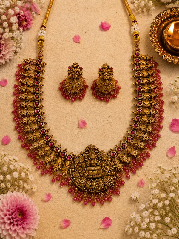 Varahlaxmi_Gold_Neckless_Set