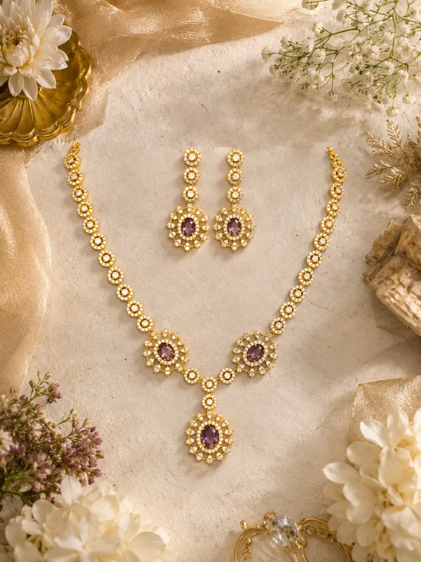 Raya_Diamond_Amythist_Neckless_Set