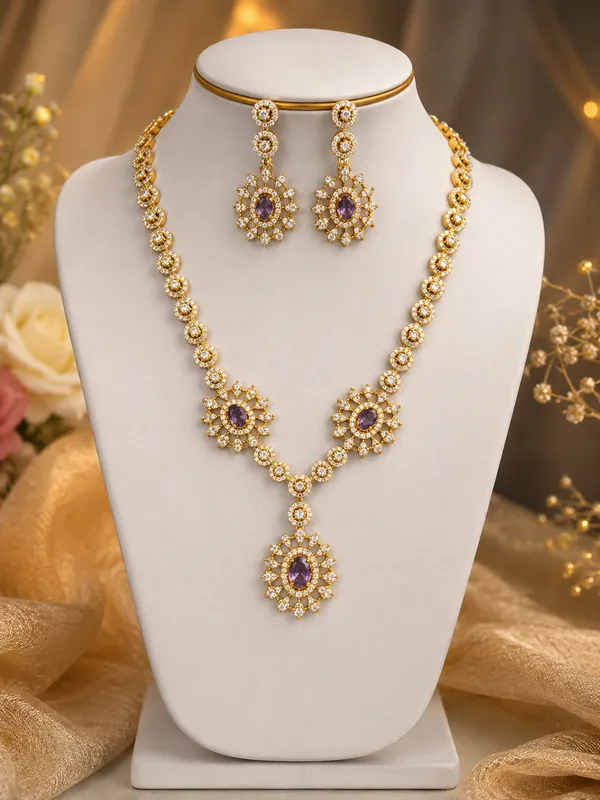 Raya_Diamond_Amythist_Neckless_Set