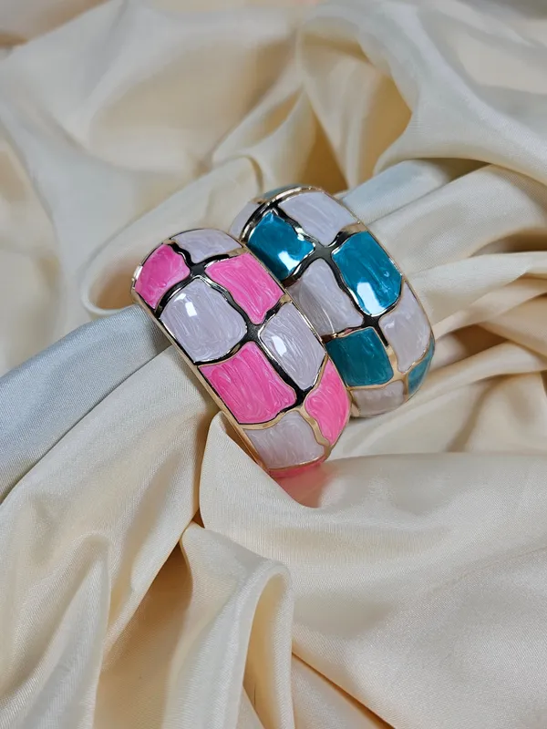Deniz_Luxury_Enamel_Bracelet_Openable_Size_2_2_2_8_Waterproof_Sweat_Proof_Hypoallergenic_Anti_Tarnish