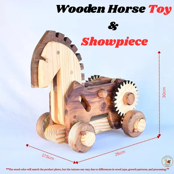 Wooden_Horse_Gear_Toy_With_Movable_Neck