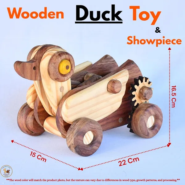 Wooden_Duck_Wheeled_Gear_Toy