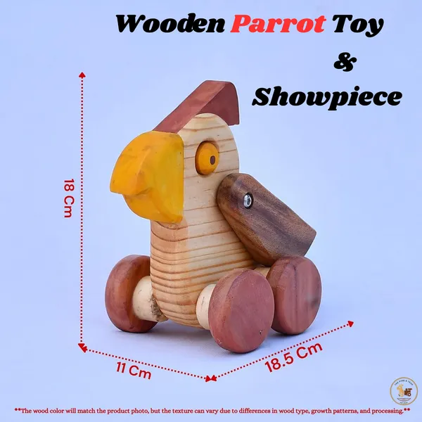 Wooden_Parrot_Rolling_Toy_And_Showpiece