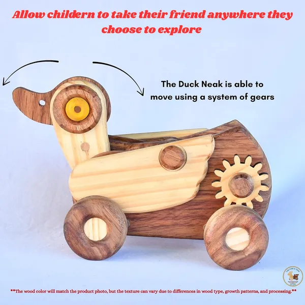Wooden_Duck_Wheeled_Gear_Toy