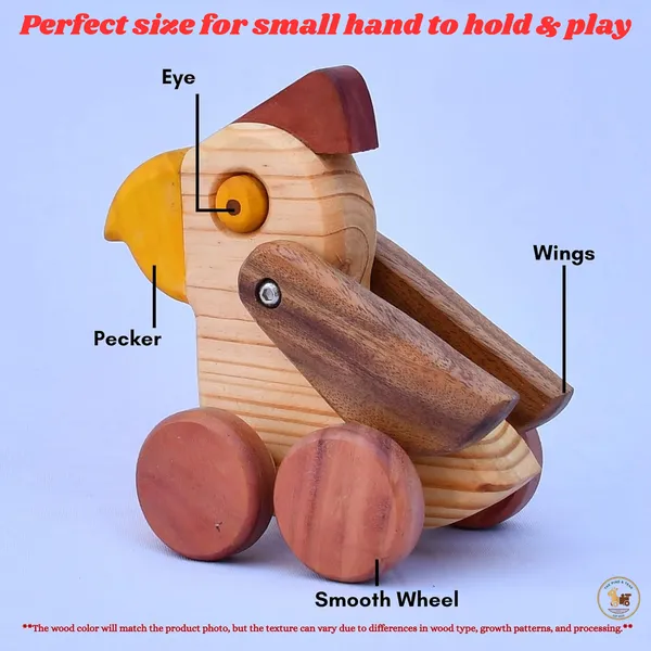 Wooden_Parrot_Rolling_Toy_And_Showpiece