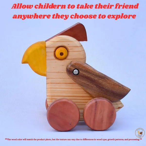 Wooden_Parrot_Rolling_Toy_And_Showpiece