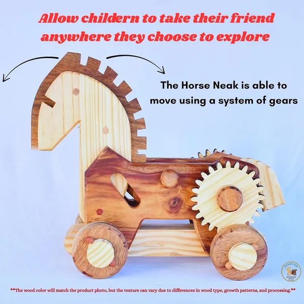 Wooden_Horse_Gear_Toy_With_Movable_Neck