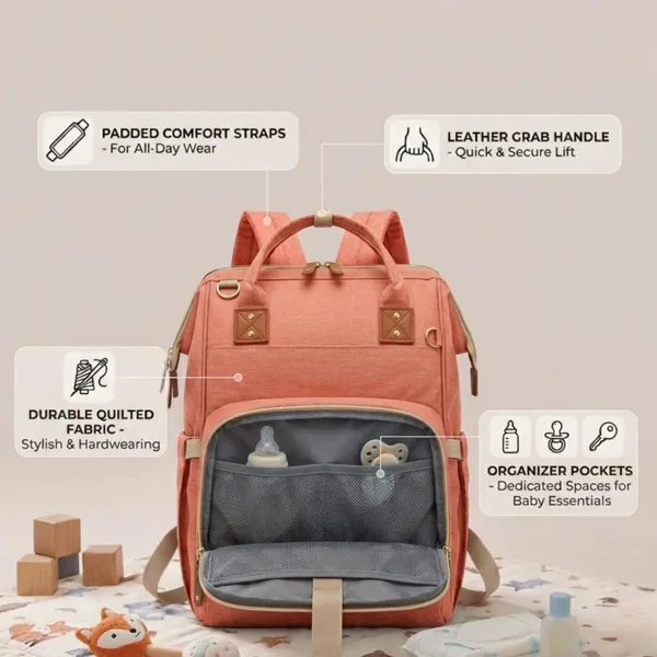 Pink_Oxford_Multi-Compartment_Backpack_For_Kids