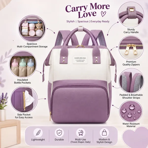 NikkiPuchu_TwinnePurple_And_Cream_Structured_Backpack_For_Women_B-79-Purple