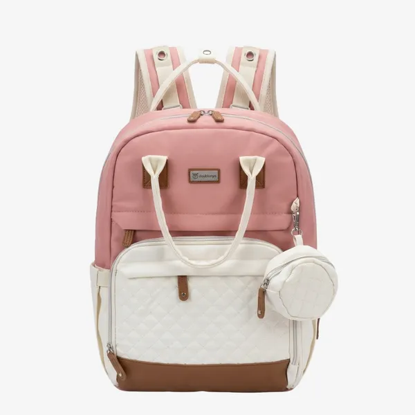 NikkiPuchu_Cloudcare_Pink_Casual_Backpack_With_Headphones_for_Kids_B-74-pink_white