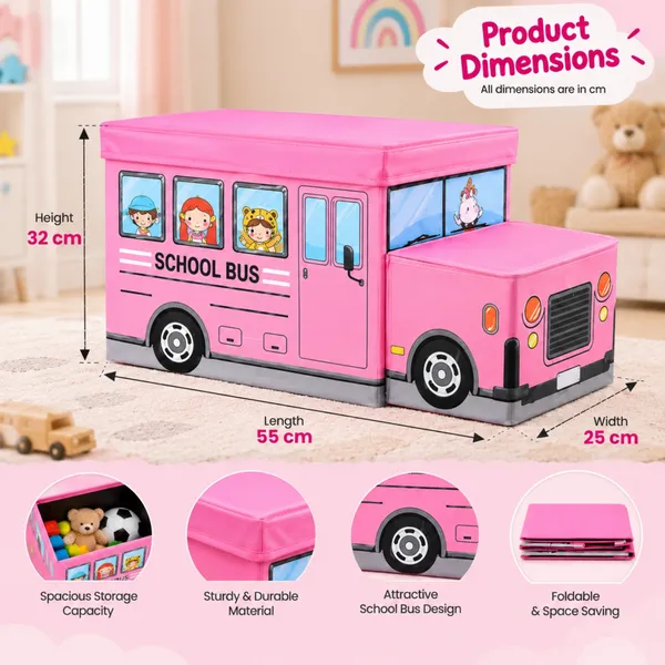 Nikki_Puchu_Truck_Storage_BoxPink_School_Bus_Toy_Vehicle_for_Kids_ST6014-Pink