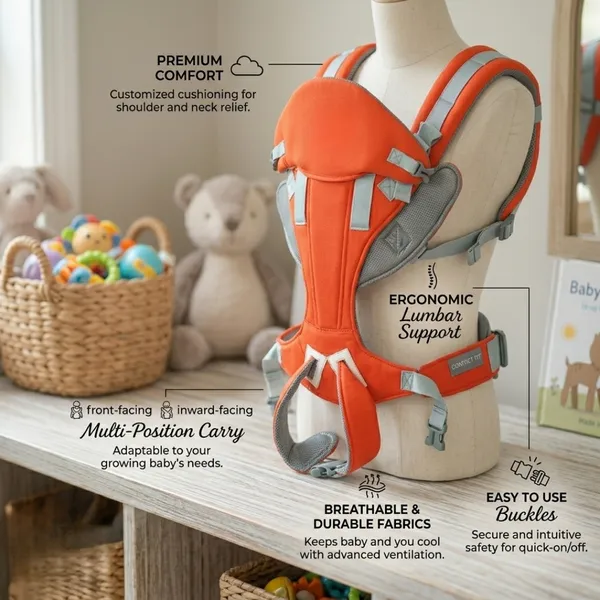 NikkiPuchu_baby_carrierRed_Padded_Baby_Carrier_for_Parents_BCB004