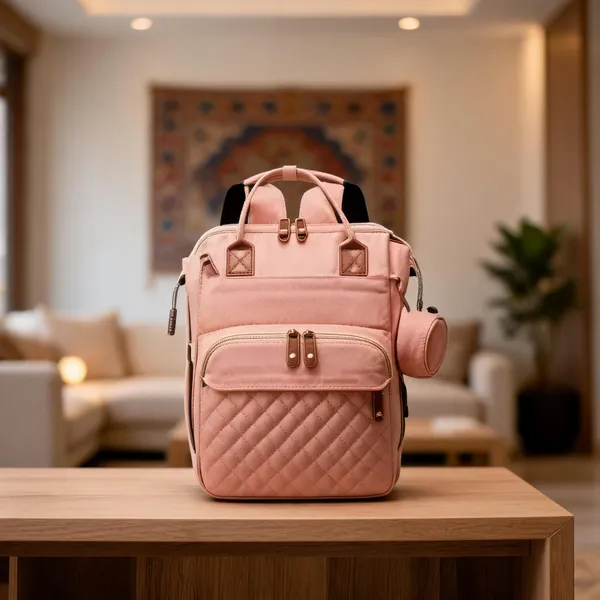 NikkiPuchu_Nestpack_Pink_Quilted_Casual_Backpack_for_Women_B-69-Pink