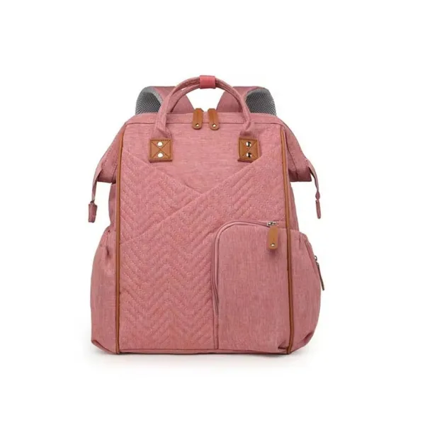 NikkiPuchu_TessPink_Quilted_Multi_Pocket_Backpack_for_Mothers_B-78-Pink