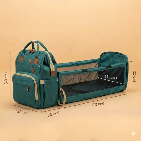 Teal_Oxford_Quilted_Multi-Compartment_Backpack_For_Kids